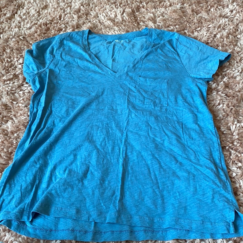 Blue, Madewell, v neck